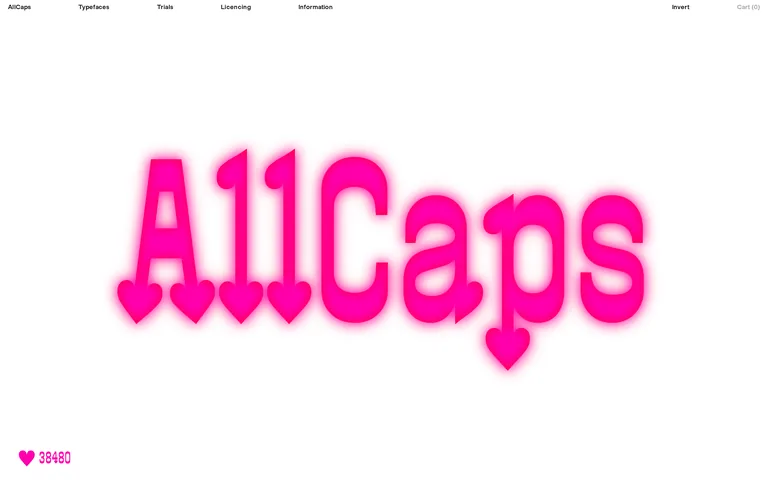 Allcapstype screenshot