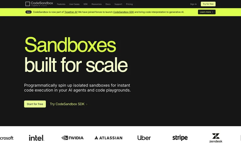 CodeSandbox screenshot