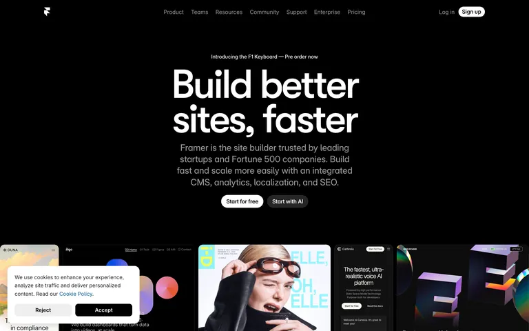 Framer screenshot