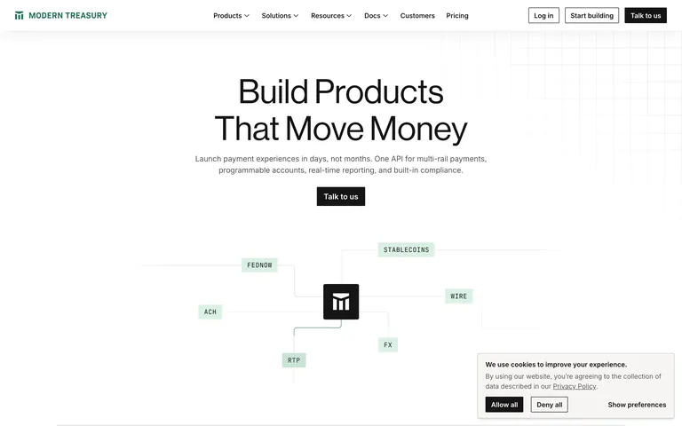 Modern Treasury screenshot