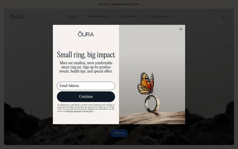 Ouraring screenshot